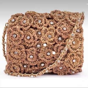 Ruche & Hues handmade and embellished crossbody shoulder bag.